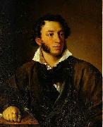 Vasily Tropinin, Portrait of Alexander Pushkin,